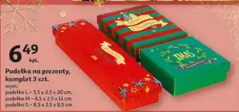 Auchan Pudełka na prezenty komplet 3 szt. oferta