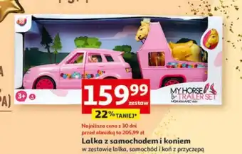 Auchan Lalka z samochodem i koniem oferta