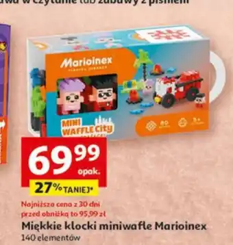 Miękkie klocki miniwafle Marioinex 140 elementów