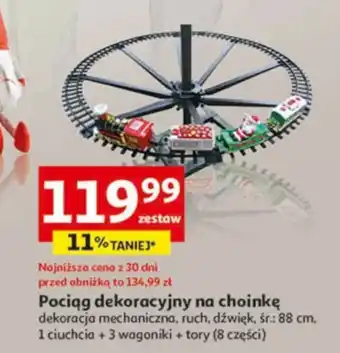 Pociąg dekoracyjny na choinkę