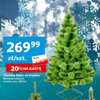 Auchan Choinka Klara na stojaku dekoracja sztuczna oferta