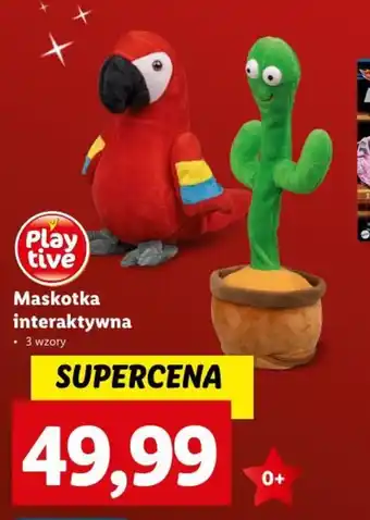 Lidl Maskotka interaktywna Play tive oferta