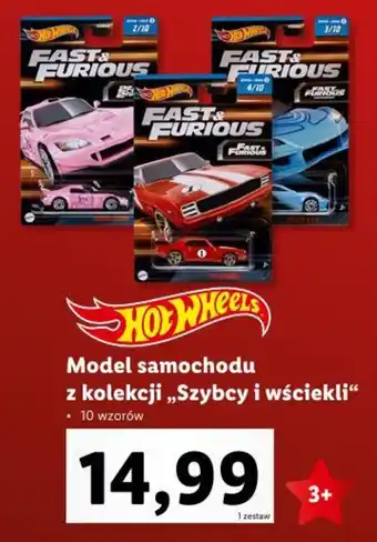 Lidl Hot Wheels Model samochodu z kolekcji ,,Szybcy i wściekli" oferta