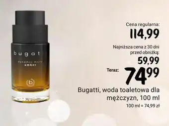 Rossmann Woda toaletowa dla mężczyzn bugatti oferta