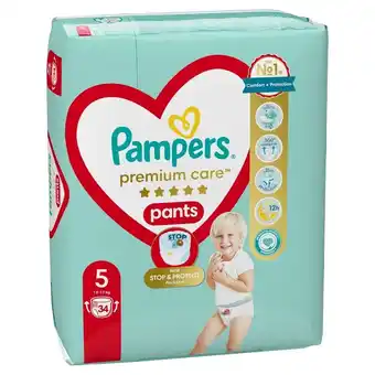 Rossmann Pampers premium care pieluchomajtki, rozmiar 5, 34 sztuk, 12kg - 17kg oferta