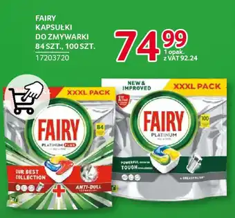 Selgros FAIRY KAPSUŁKI DO ZMYWARKI 84-100 SZT. oferta
