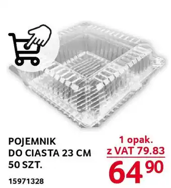 Selgros POJEMNIK DO CIASTA 23 CM 50 SZT. oferta