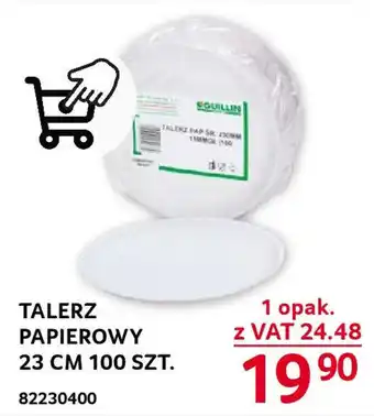 Selgros TALERZ PAPIEROWY 23 CM 100 SZT. oferta