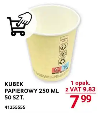 Selgros KUBEK PAPIEROWY 250 ML 50 SZT. oferta
