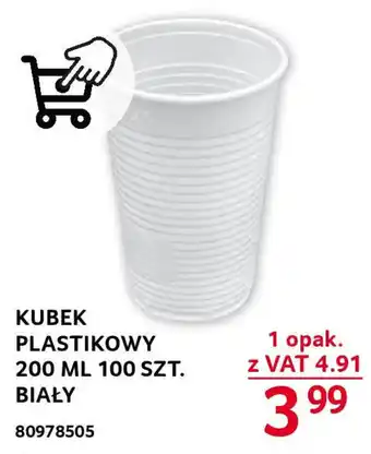 Selgros KUBEK PLASTIKOWY 200 ML 100 SZT. oferta