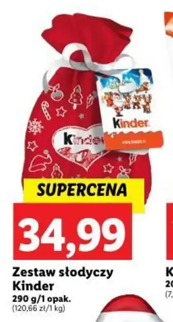 Lidl Zestaw słodyczy Kinder 290g oferta