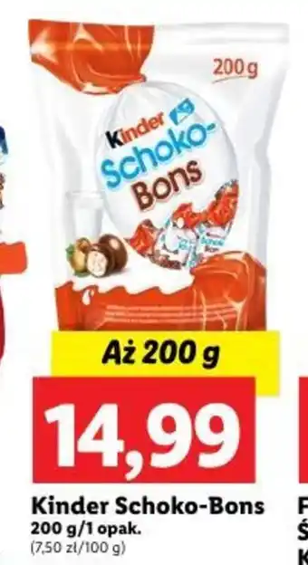 Lidl Kinder Schoko Bons 200g oferta