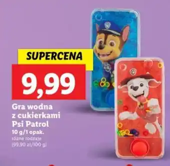 Lidl Gra wodna z cukierkami Psi Patrol 10 g oferta