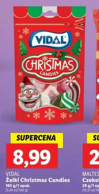 Lidl VIDAL Żelki Christmas Candies 165g oferta