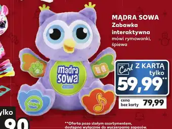 Kaufland MĄDRA SOWA Zabawka interaktywna mówi rymowanki, śpiewa oferta