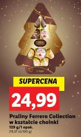 Lidl Praliny Ferrero Collection w kształcie choinki 129 g oferta