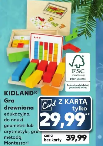 Kaufland KIDLAND Gra drewniana oferta