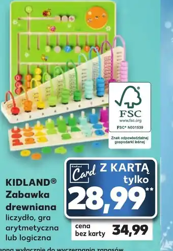 Kaufland KIDLAND Zabawka drewniana liczydło, gra oferta