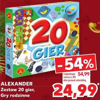 Kaufland ALEXANDER Zestaw 20 gier, Gry rodzinne ALEXANDER Zestaw 20 gier, Gry rodzinne oferta