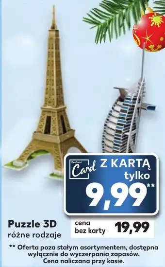 Kaufland Puzzle 3D oferta