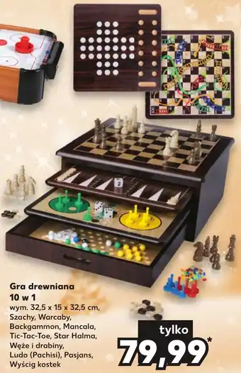 Kaufland Gra drewniana 10 w 1 oferta