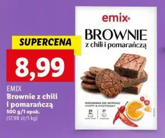 Lidl EMIX Brownie z chili i pomarańczą 500 g oferta