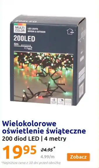 Action Wielokolorowe oświetlenie świąteczne oferta