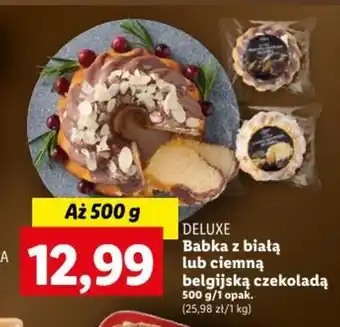 Lidl DELUXE Babka z białą lub ciemną belgijską czekoladą 500 g oferta