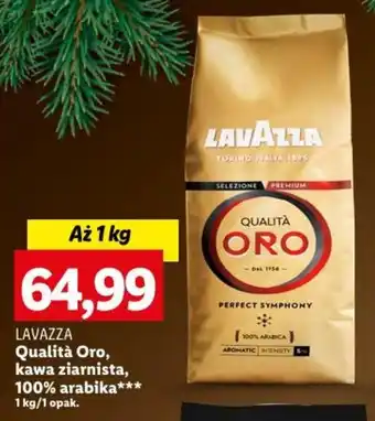 Lidl LAVAZZA Qualità Oro kawa ziarnista 100% arabika 1 kg oferta