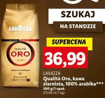 Lidl LAVAZZA Qualità Oro kawa ziarnista 100% arabika 500 g oferta