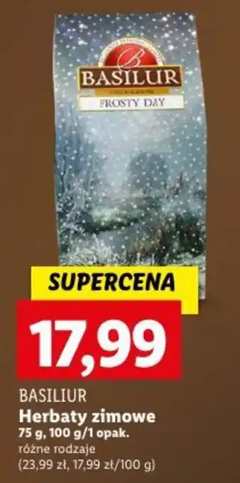 Lidl BASILIUR Herbaty zimowe 75-100 g oferta