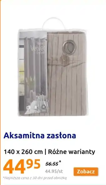 Action Aksamitna zasłona oferta