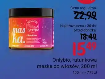Rossmann Maska do włosów onlybio oferta