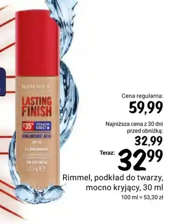 Rossmann Podkład do twarzy rimmel oferta