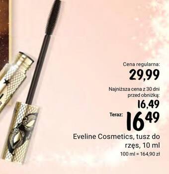 Rossmann Tusz do rzęs eveline oferta
