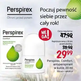 Rossmann Antyperspirant perspirex oferta