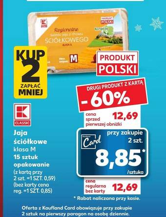 Kaufland Jajka k-classic oferta