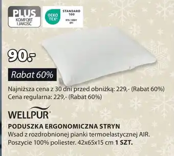 JYSK Poduszka ergonomiczna wellpur oferta