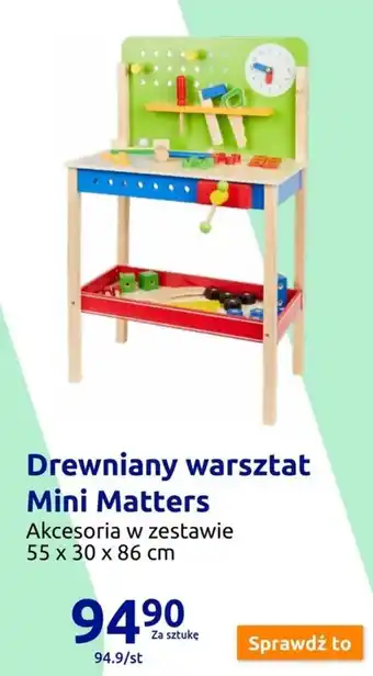 Action Drewniany warsztat Mini Matters oferta