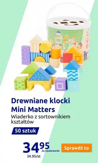 Action Drewniane klocki Mini Matters oferta