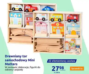 Action Drewniany tor samochodowy Mini Matters oferta