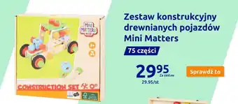 Action Zestaw konstrukcyjny drewnianych pojazdów Mini Matters oferta