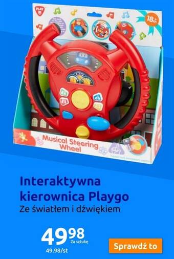 Action Interaktywna kierownica Playgo oferta