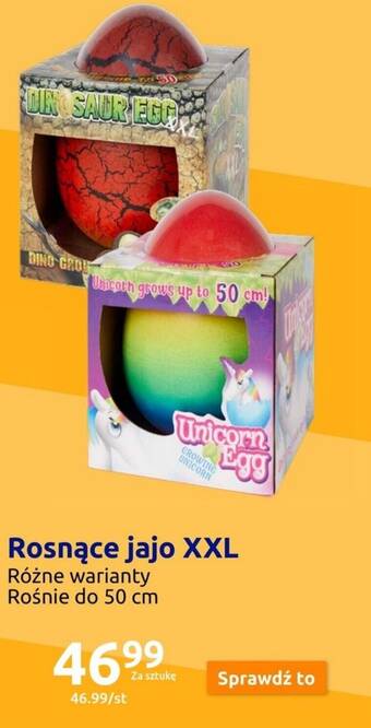 Action Rosnące jajo XXL oferta