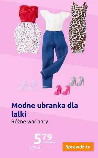 Action Modne ubranka dla lalki oferta