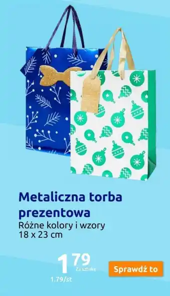 Action Metaliczna torba prezentowa oferta
