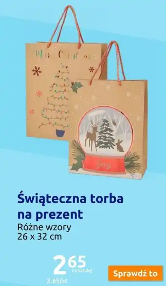Action Świąteczna torba na prezent oferta