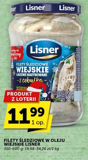 Groszek FILETY ŚLEDZIOWE W OLEJU WIEJSKIE LISNER 350-600 g oferta