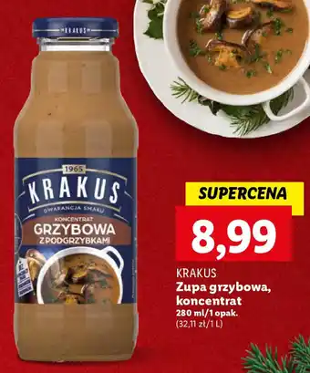 Lidl KRAKUS Zupa grzybowa, koncentrat 280 ml oferta