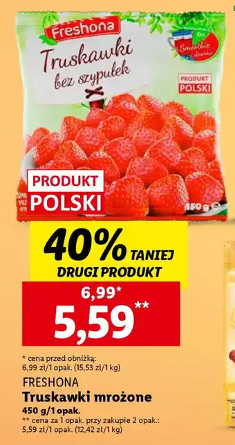 Lidl FRESHONA Truskawki mrożone 450 g oferta